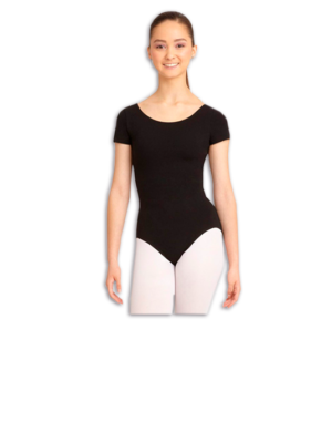 Short Sleeve Cotton Leotard
